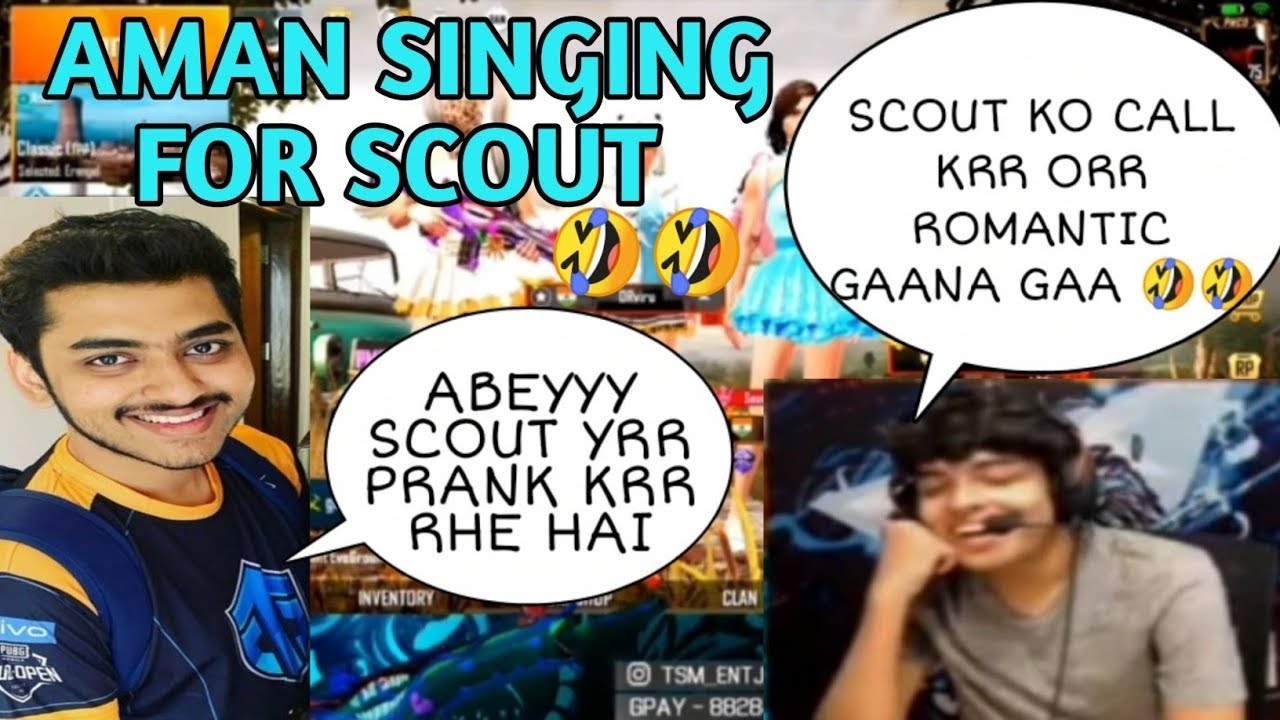 Soul Aman Prank Call to Scout | Singing romantic song for scout in live steam | PUBG Mobile live