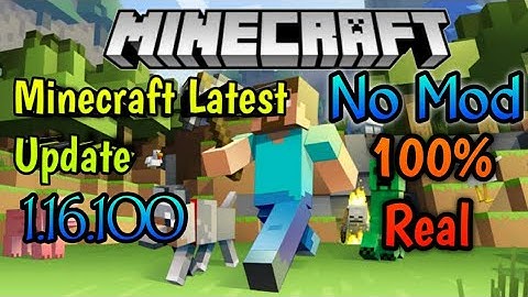 Download Minecraft 1.16.100 PE Latest Update in your Android devices||Feat Pro||