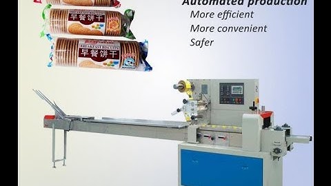 Automatic Biscuit Packaging Machine|Bakery Flow Wrapping Machine +8618537181190
