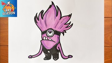 How to Draw Evil Minion Step by Step