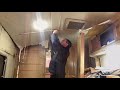Damp Caravan Repair Pt 3 furniture, wall & ceiling board removal