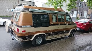 Classic 84 Gmc Custom Van Seen In Montreal Quebec May 2025