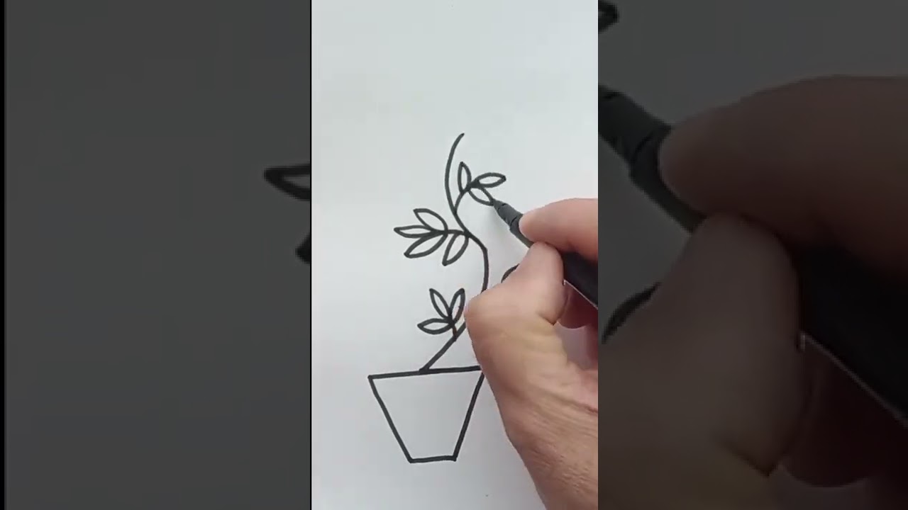 HOW TO DRAW PLANTS WITH NUMBER 2 