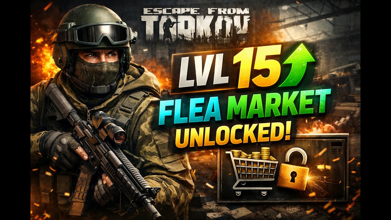 WBIJAM LVL 15 i ODBLOKOWUJĘ FLEA MARKET | Escape from Tarkov