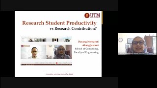 Research Student Productivity Sharing with Research Progress Presentation (SERGC17)
