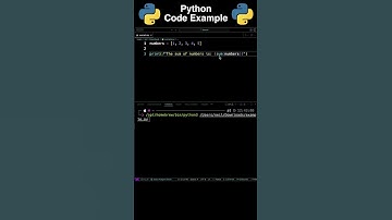 How To Sum All The Values in a List | Python Code Example #python