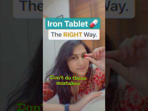 Here’s how to take Iron tablets . ~Dr Raga Samhitha ~ Gynaecologist 📞- +91 73863 19005