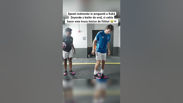 Speed realmente le preguntó a Kaká (balón de oro), si sabía hacer este truco básico de fútbol 😭💀