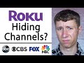 Are roku tvs hiding local channels from an antenna