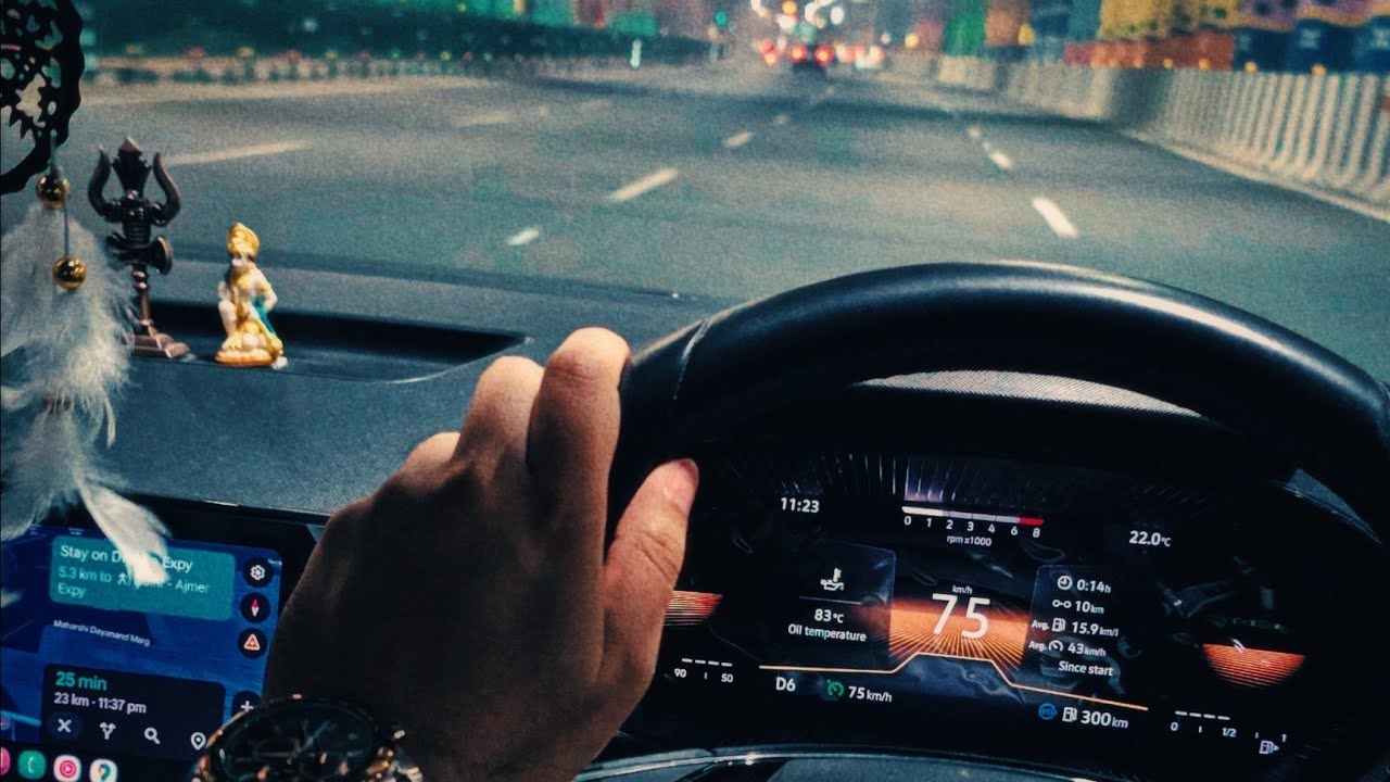 First Vlog of 2026 🚗 Noida–Gurgaon | Family Drive | Skoda Slavia 1.5 DSG