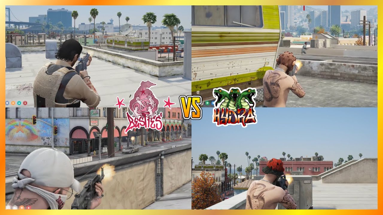 Besties vs Hydra At Vespucci (Multi POVs) | NoPixel 4.0 GTA RP