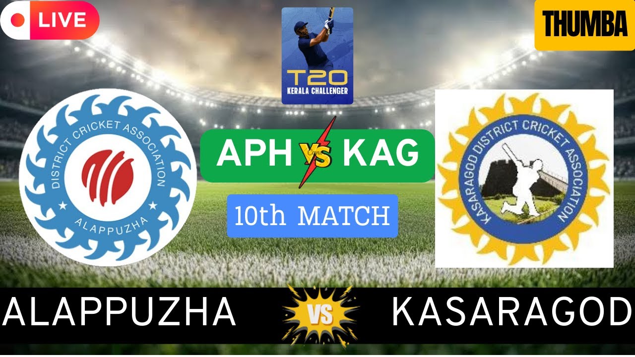 🔴Alappuzha vs Kazaragod | APH v KAG | Kerala Men T20 Challenger Trophy Live Score Stream 2025