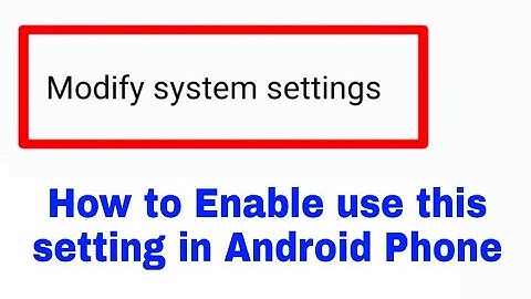 Modify system settings। modify system settings on/use kaise use।how to use modify system settings