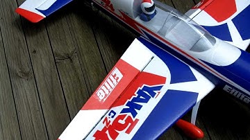 E-flite Carbon-Z Yak 54 high & low rate static test
