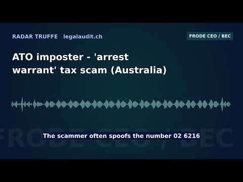 ATO imposter — 'arrest warrant' tax scam (Australia)