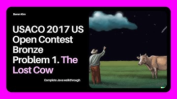 USACO The Lost Cow Walkthrough | Java