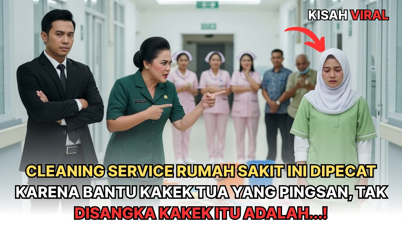 CLEANING SERVICE RS INI DIPECAT KARENA BANTU KAKEK TUA YANG PINGSAN, TAK DISANGKA KAKEK ITU ADALAH..