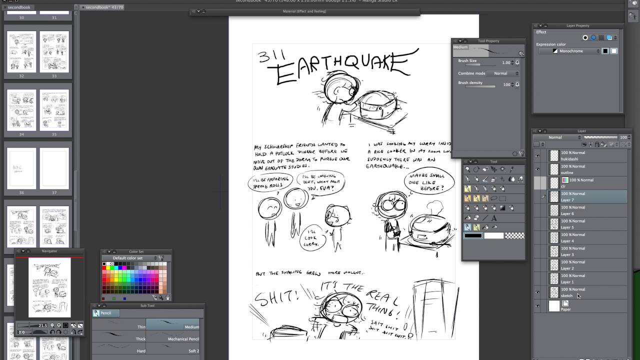 Making Of Comic Book On Manga Studio Ex5 1 Laying Out The Pages Youtube