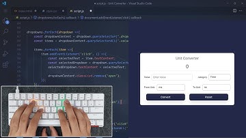 ASMR Programming - Unit Converter With JavaScript - No Talking