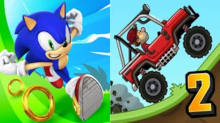 Sonic Dash Sonic vs Hill Climb 2 Android Gameplay screenshot 3