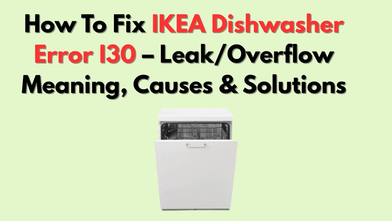 Ikea Spulmaschine Fehler I30