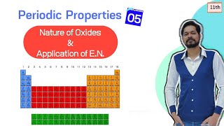 Periodic Table | Class 11 (L5) | App of E.N | Nature of oxides | Acidic strength of oxides Hydrides