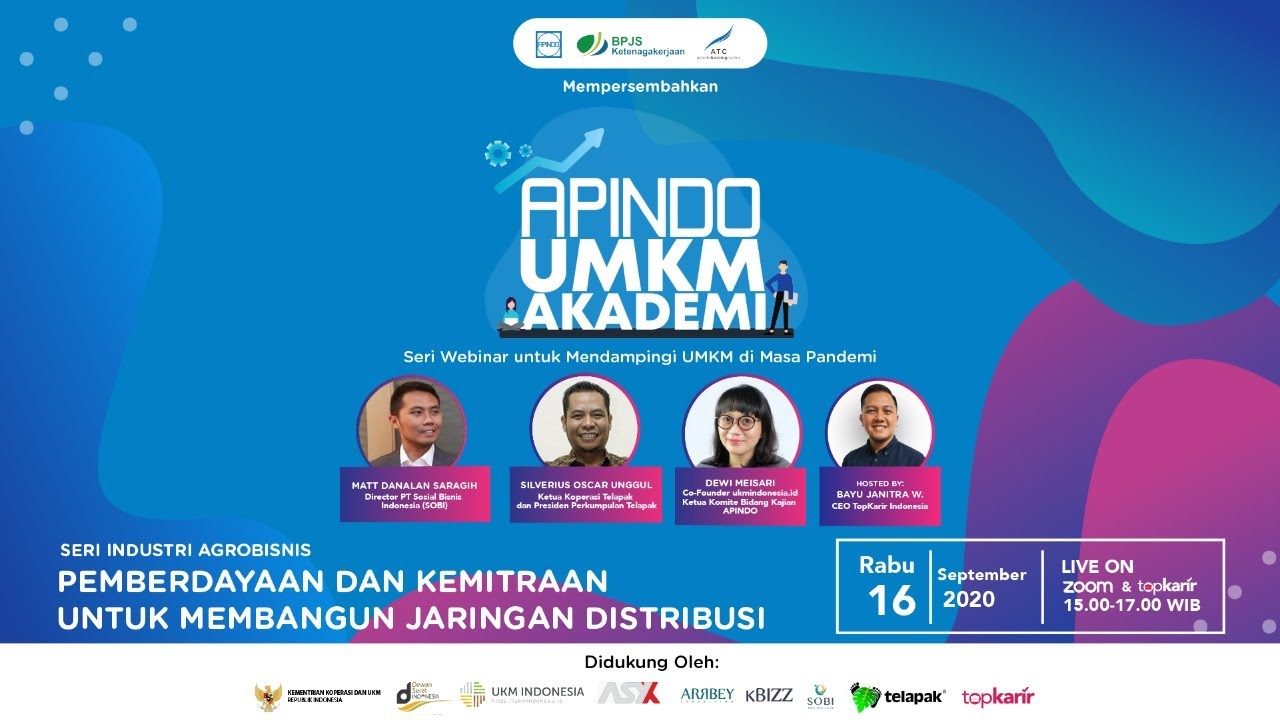 Webinar Pemberdayaan Dan Kemitraan Untuk Membangun Jaringan Distribusi