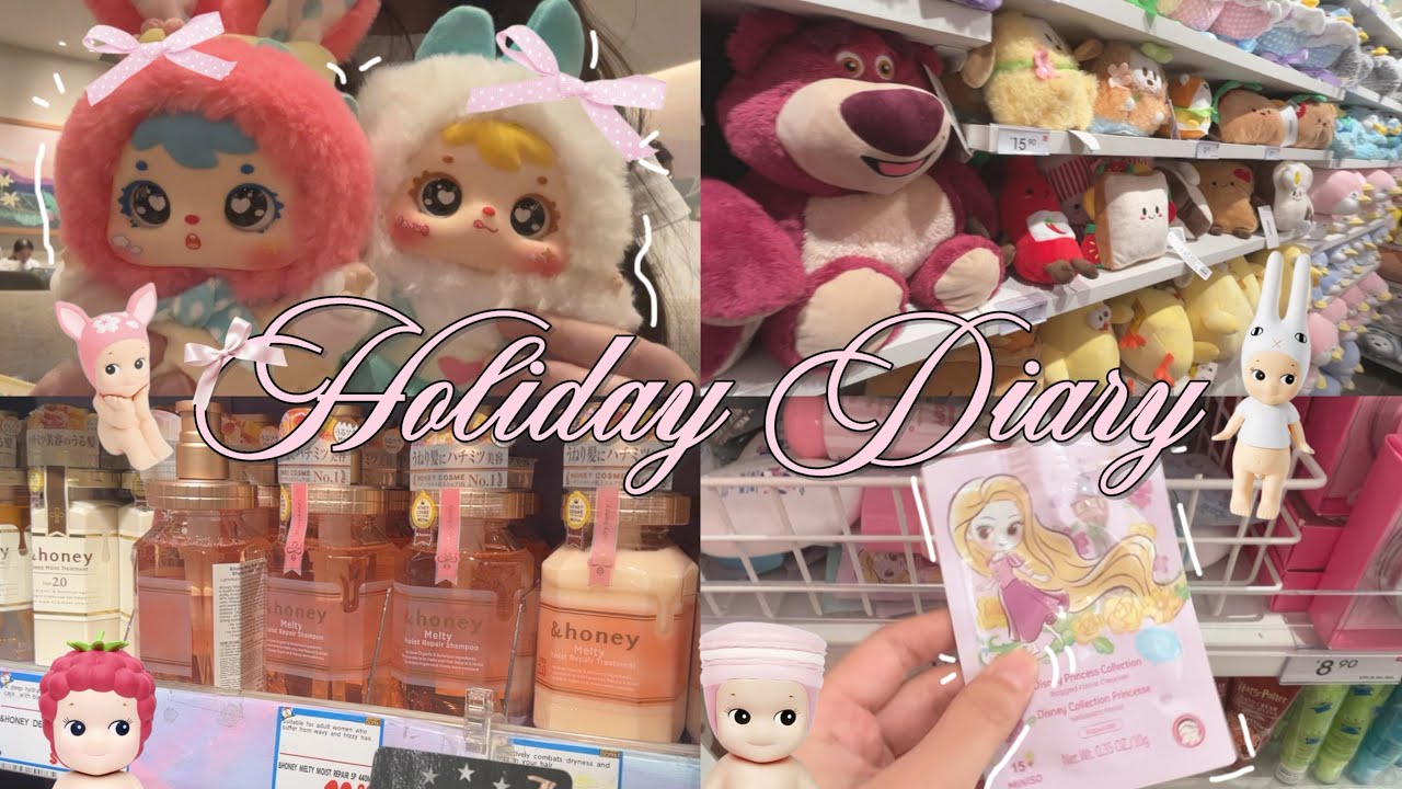 HOLIDAY vlog 🎀 :: shopping, hanging with friend, unboxing, blind bags, labubu, sonny angel 