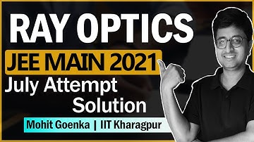 JEE Main 2021 JULY Solution | Ray Optics | IIT JEE Physics | Mohit Goenka (IIT KGP)