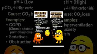 quick understand respiratory acidosis and alkalosis ☺️#science #viral #shorts