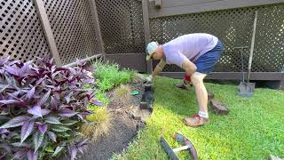 Easy! FIX to ugly garden edge border