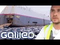 Eng, Enger, Parklücke im Schiff! So hart ist der Job in Europas größtem Autoterminal! | Galileo