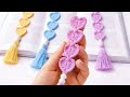 CROCHET for BEGINNERS💯✨How to Crochet Cute Bookmark✨ Crochet Heart Bookmark ⚡Step by Step