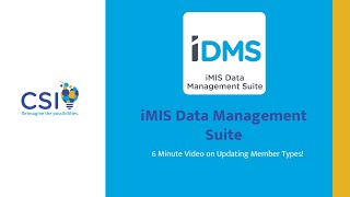 iMIS Data Management Suite | Updating Member Types With a Drop Activity