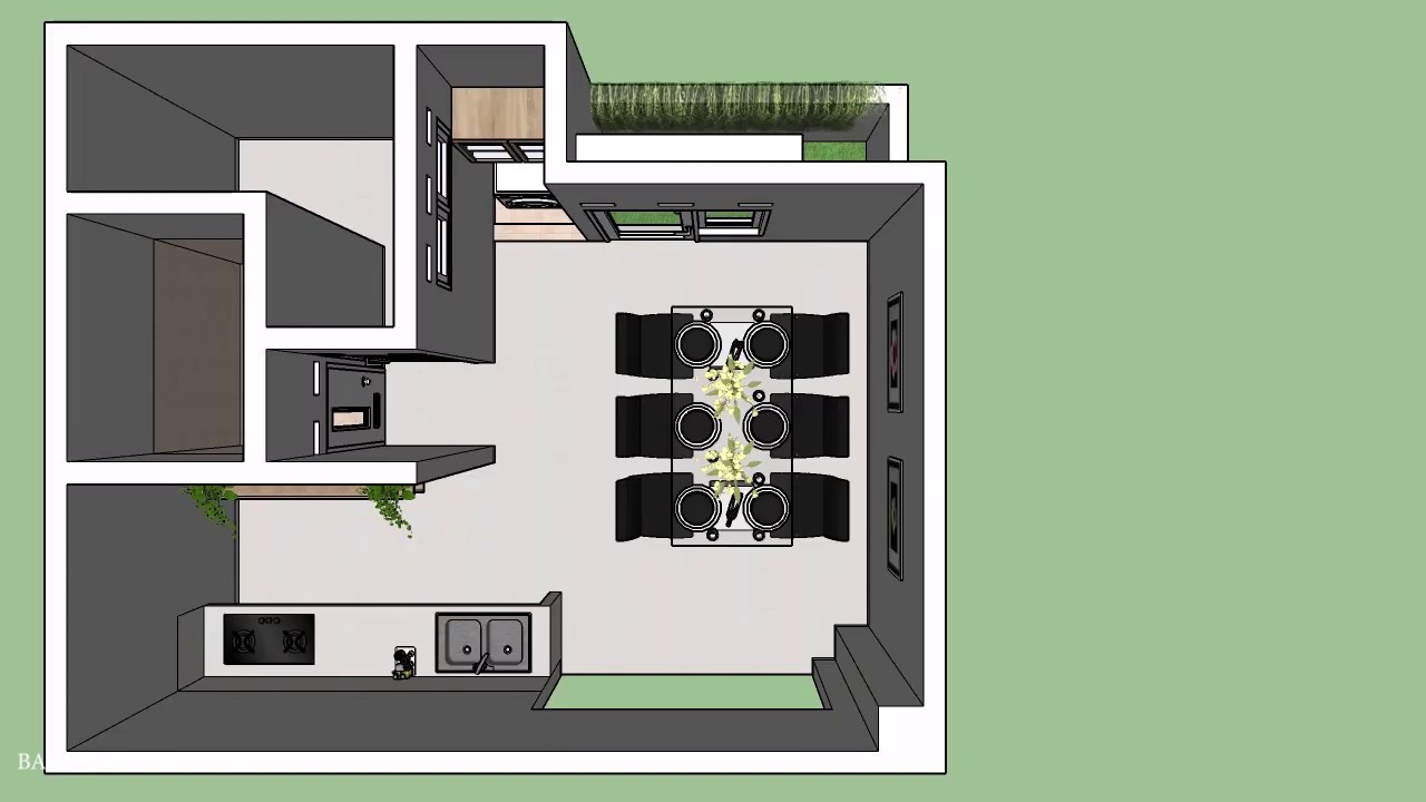  DESAIN  DAPUR KAMAR  PEMBANTU  LAUNDRY Manfaatkan sisah 