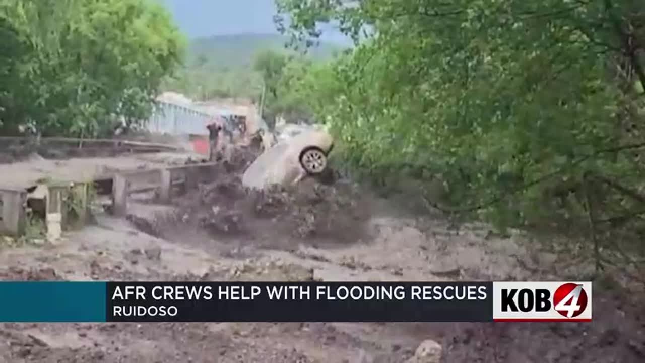 AFR crews help with flooding rescues in Ruidoso - YouTube