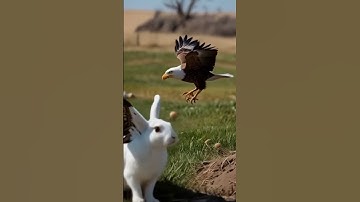 The eagle trying to catch rabbits #eagle #rabbit #shorts #viralvideo #animals #shorts #