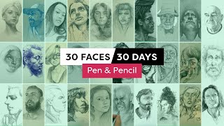 30 Faces/30 Days - Pen & Pencil (01/22)