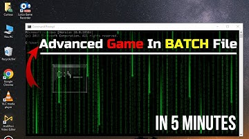 How to make an Advanced game in Batch File