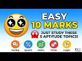 Easiest 10 Marks in GATE 😱 Just Study THESE 5 Aptitude Topics!