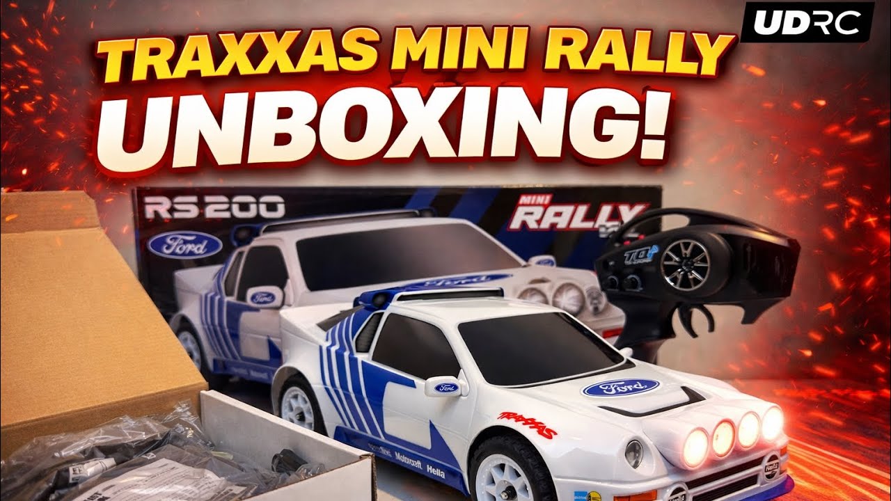 Traxxas Mini Rally Ford RS200 4x4 VXL Бесколлекторный раллийный автомобиль масштаба 1/16 RTR с по...