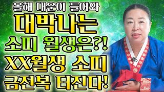 하반기 대운이 들어와 대박나는 소띠는 몇월생? 2023년 계묘년 소띠운세 대박난다! X월생 소띠 금전복 터진…