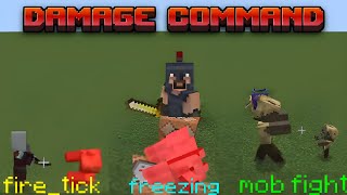 Damage Command! Minecraft Command Tutorial (Bedrock Edition)
