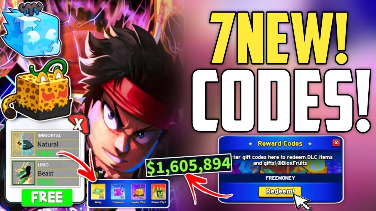 *REDEEM⚡CODES!* BLOX FRUITS CODES IN 2025 - ALL WORKING ROBLOX CODES ...