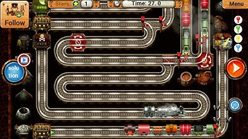 Rail Maze 2 Long Level Gameplay - Train Puzzle Game - Android Gameplay #2036