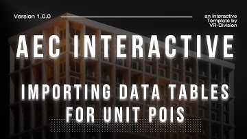 21. Importing Data Tables For Unit POIs | AEC Interactive