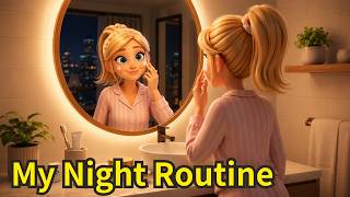 Learn English with My Night Routine 🌙 | Daily Vocabulary & Listening