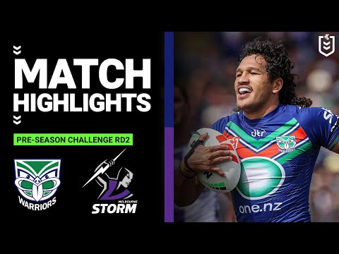 NRL Pre-Season 2023 | New Zealand Warriors v Melbourne Storm | Match Highlights