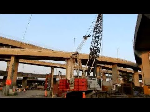 WALKING UNDER MONTREAL'S TURCOT INTERCHANGE FROM RUE NOTRE-DAME