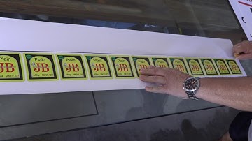 JB Boerbeskuit Pain Rusk Label Print on FastCOLOUR Printer and Contour Cut on V-Smart Vinyl Cutter